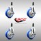 Service Caster 5 Inch 316SS Blue Poly Swivel 1-3/8 Inch Expanding Stem Caster Set Brake SCC SCC-SS316EX20S514-PPUBBLUE-TLB-138-4 - alternate 3